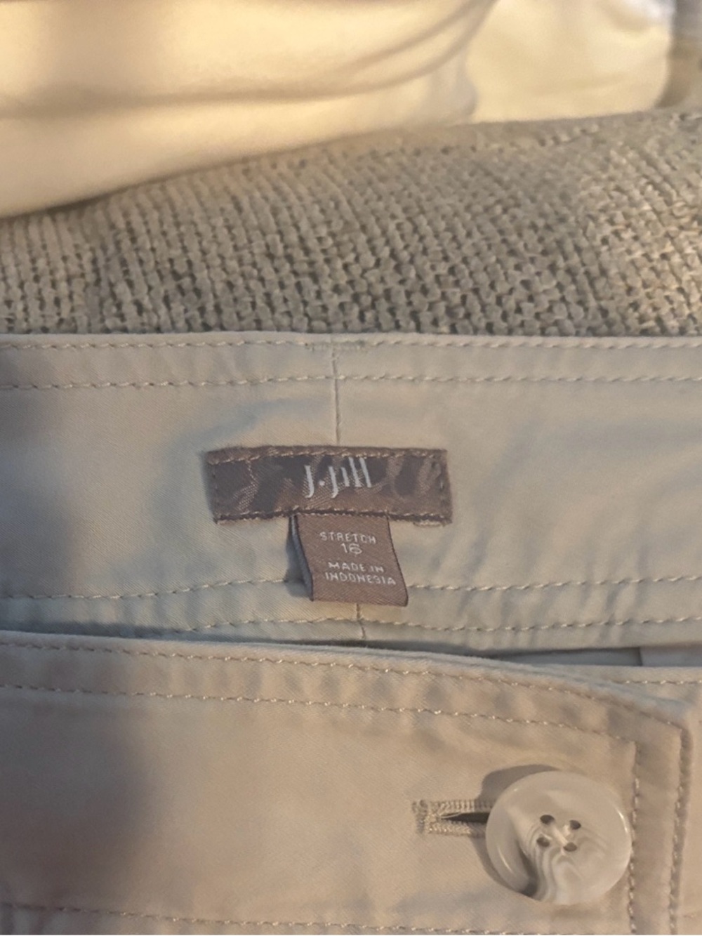 J. Jill Beige Stretch SZ 16 shorts and 1 Navy Blue shorts same style EUC 2 for 1